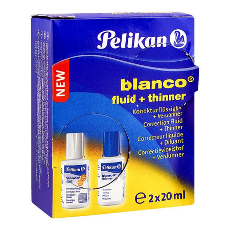 Pelikan Blanco Correction Fluid Plus Thinner 2 X 20ml 931D, 335877 - Image 2