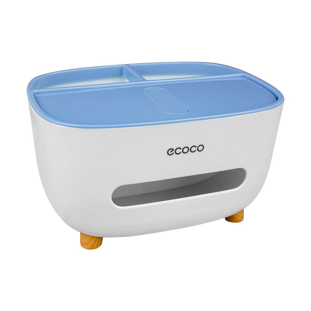 Ecoco 3in1 Desktop Tissue Box, Sea Blue - Main Image