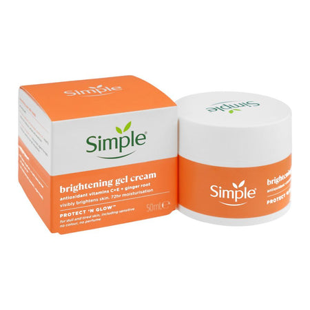 Simple Protect' N' Glow Antioxidant Vitamin C+E+Ginger Root Brightening Gel Cream, 50ml - Main Image