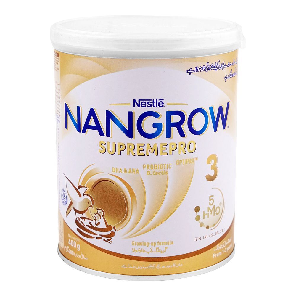 Nestle Nan Grow-3 Supremepro Optipro Milk Powder, 400g Tin - Main Image