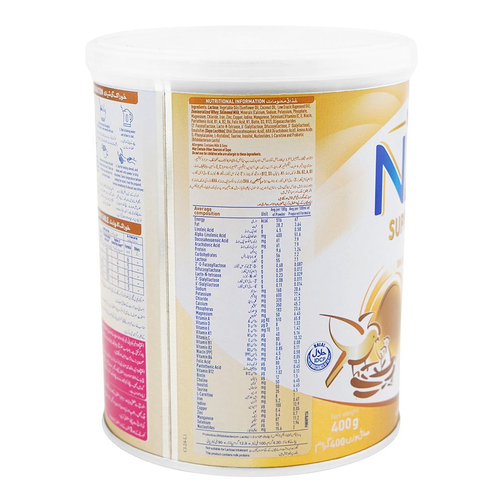 Nestle Nan-1 Supremepro Optipro Milk Powder, 400g Tin - Image 2