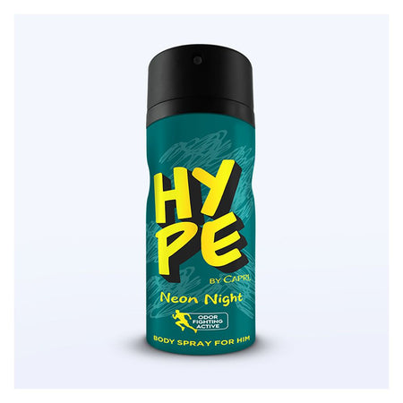 Hype Neon Night Body Spray, For Men, 150ml - Main Image