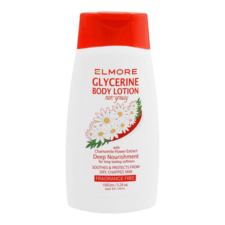 Elmore Deep Nourishment Glycerine Chamomile Flower Extract Fragrance Free Body Lotion, 150g - Main Image