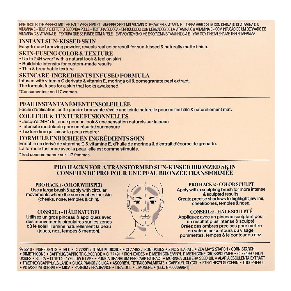 Lancome Paris Teint Idole Ultra Wear C.E. Skin Transforming Bronzer 03, Light Medium - Image 3