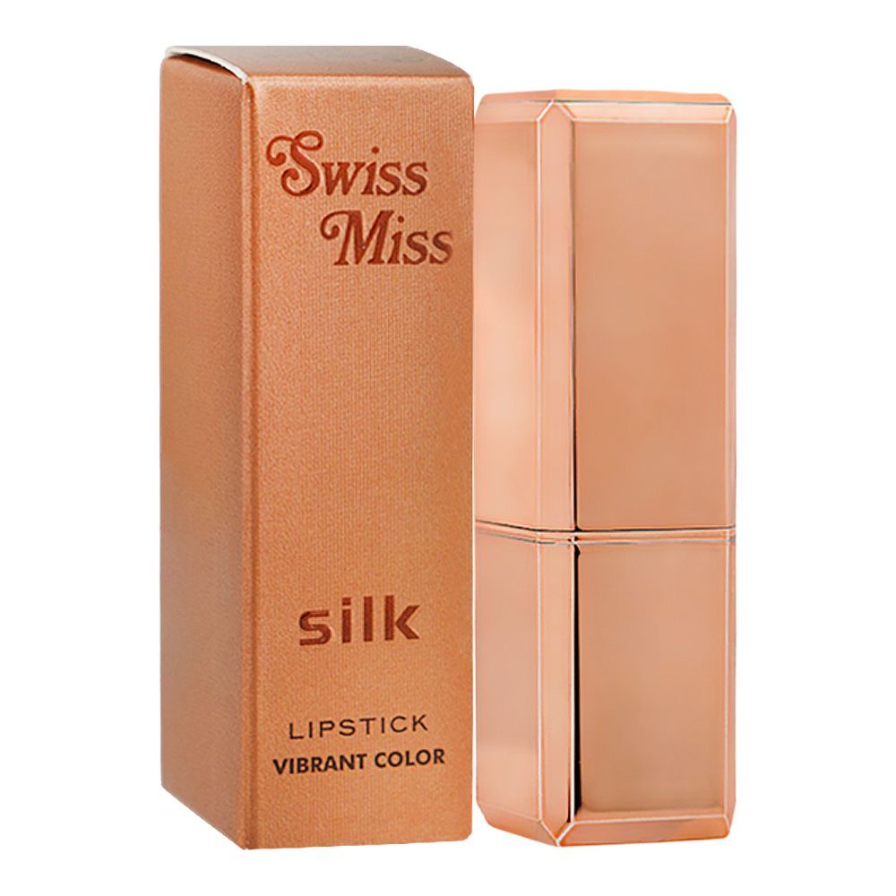 Swiss Miss Silk Vibrant Color Lipstick, 727 Coral Ice, 5.1g - Image 2