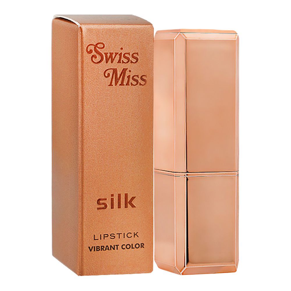 Swiss Miss Silk Vibrant Color Lipstick, 713 Base Pink, 5.1g - Image 2