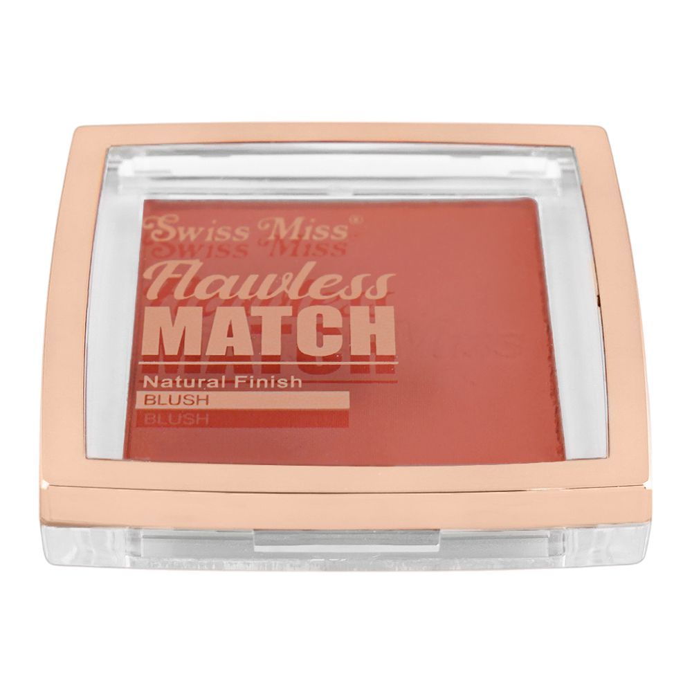 Swiss Miss Flawless Match Natural Finish Blush, SM002 Glamorous Rose, 11g - Image 2