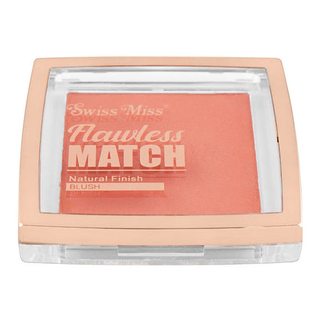 Swiss Miss Flawless Match Natural Finish Blush, SM001 Natural Peach, 11g - Image 2