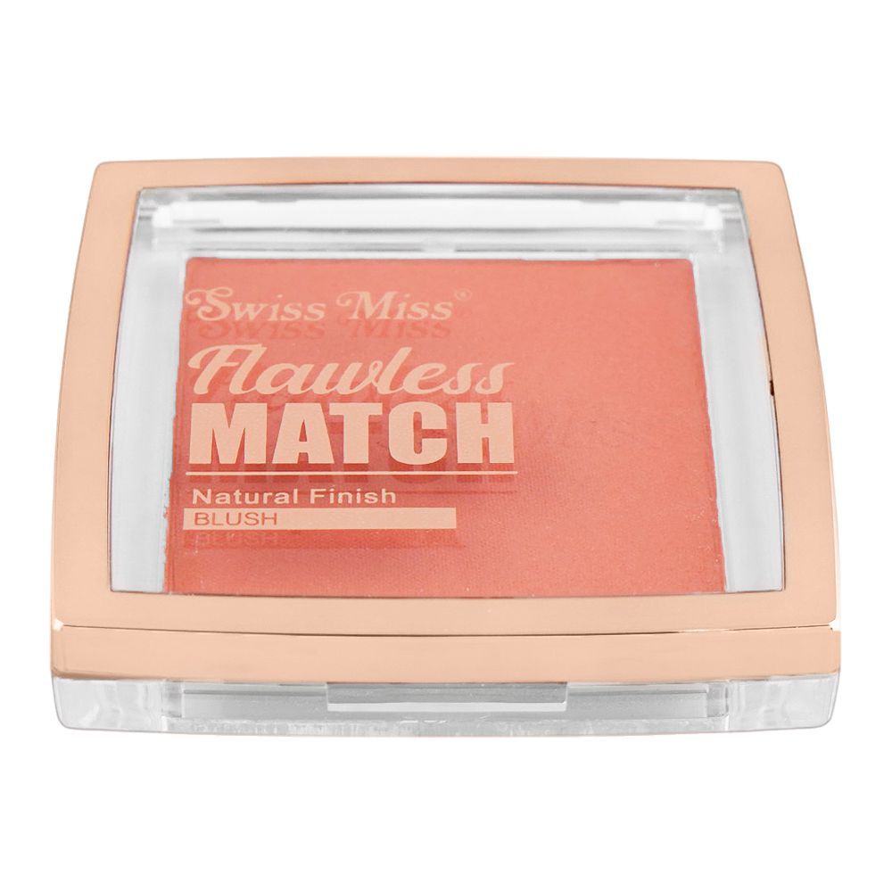 Swiss Miss Flawless Match Natural Finish Blush, SM001 Natural Peach, 11g - Image 2