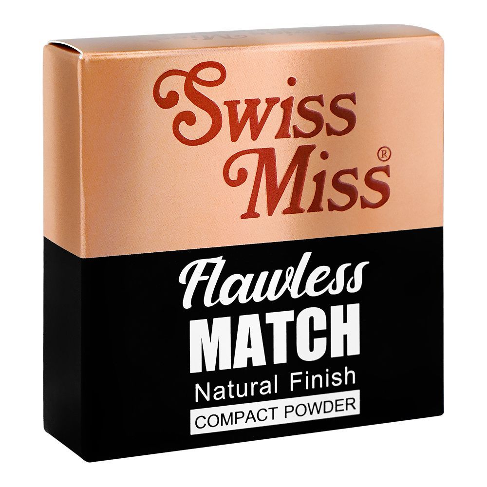 Swiss Miss Flawless Match Natural Finish Compact Powder, SM04 Almond, 12g - Image 4