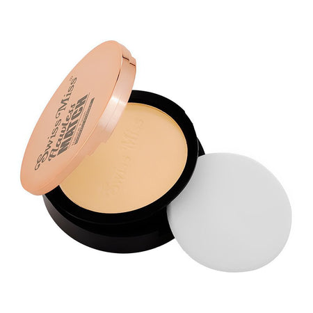 Swiss Miss Flawless Match Natural Finish Compact Powder, SM03 Natural Beige, 12g - Main Image