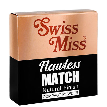 Swiss Miss Flawless Match Natural Finish Compact Powder, SM01 Light Ivory, 12g - Image 4