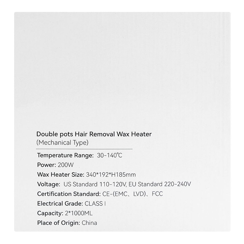 Double Pots Hair Removal Wax Heater 200W, WH-Y23128 - Image 4
