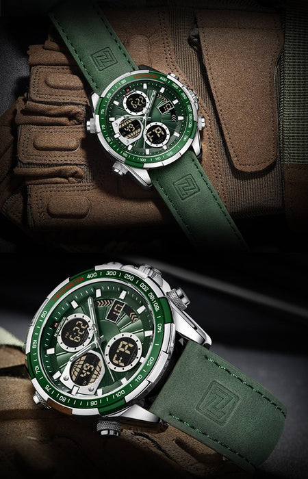 Overfly 9197 Naviforce Analog-Digital Dual Time Chronograph Watch image 13