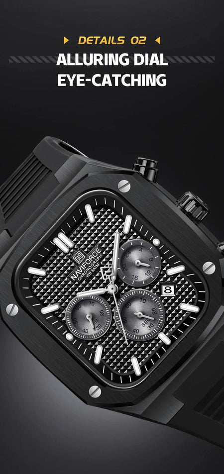 Naviforce NF-8037 Square Chronograph Edition image 13
