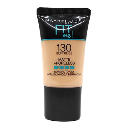 Maybelline New York Fit Me Matte + Poreless Liquid Foundation, 130, Buff Beige, 18ml - Image 3