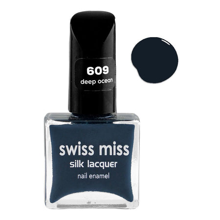 Swiss Miss Silk Lacquer Nail Enamel, 609 Deep Ocean - Main Image