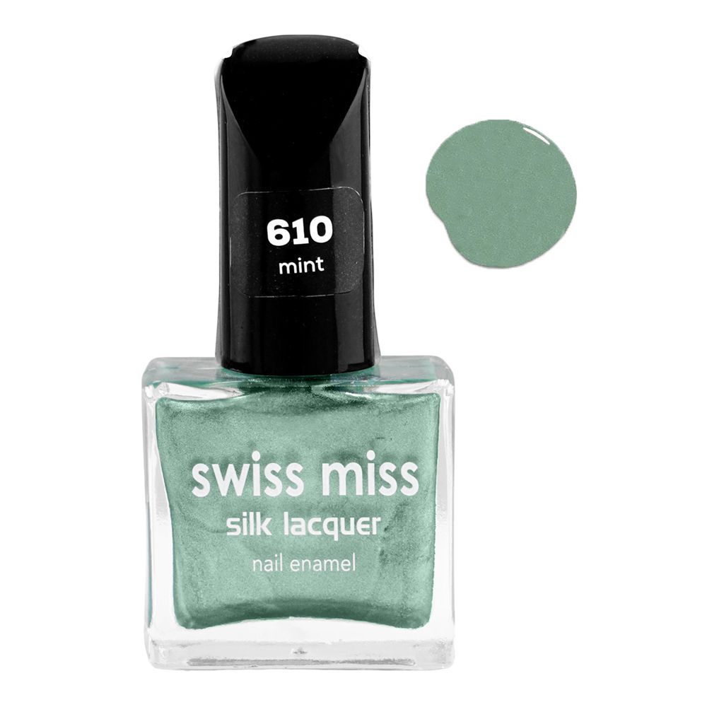 Swiss Miss Silk Lacquer Nail Enamel, 610 Mint - Main Image
