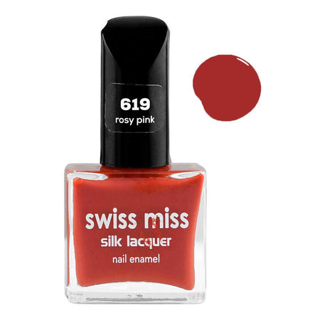 Swiss Miss Silk Lacquer Nail Enamel, 619 Rosy Pink - Main Image