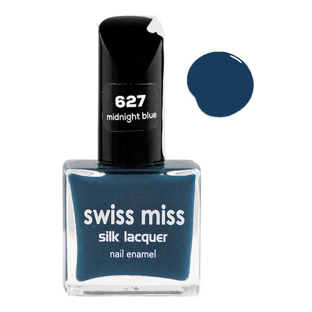 Swiss Miss Silk Lacquer Nail Enamel, 627 Midnight Blue - Main Image