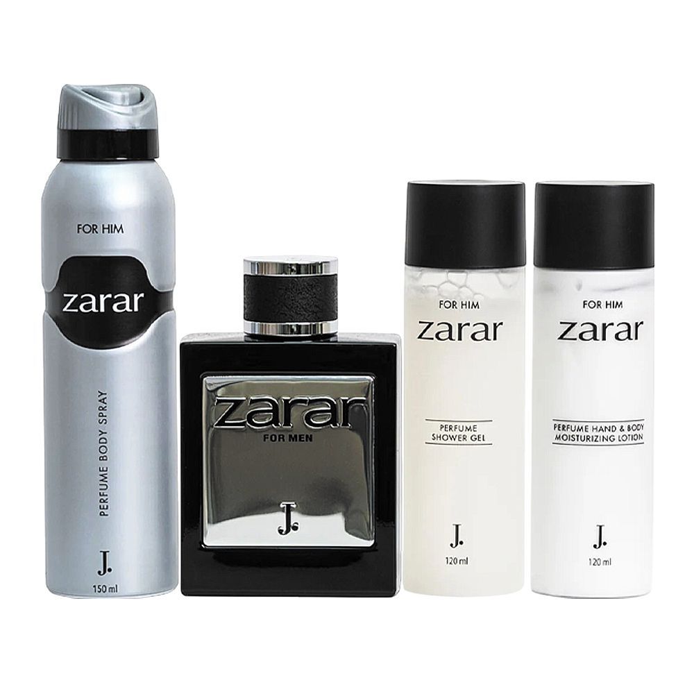 Junaid Jamshed J. Zarar For Him Set, Eau De Parfum Body Spray+Body Lotion+Shower Gel, For Men, 100ml - Main Image