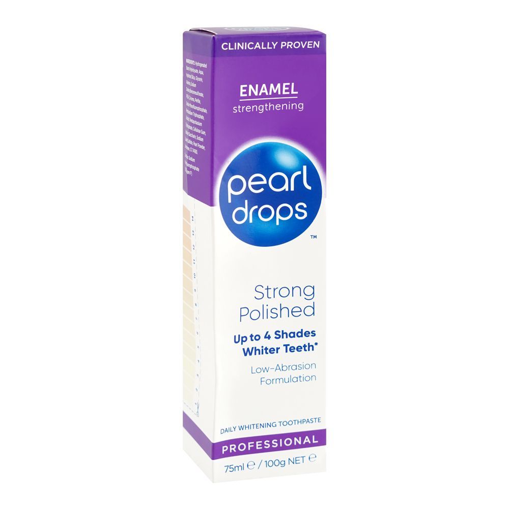Pearl Drops Strong Polished Daily Whitening Toothpaste, 75ml - Main Image