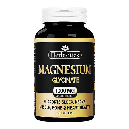 Herbiotics Magnesium Glycinate, 1000mg, 30 Tablets - Main Image