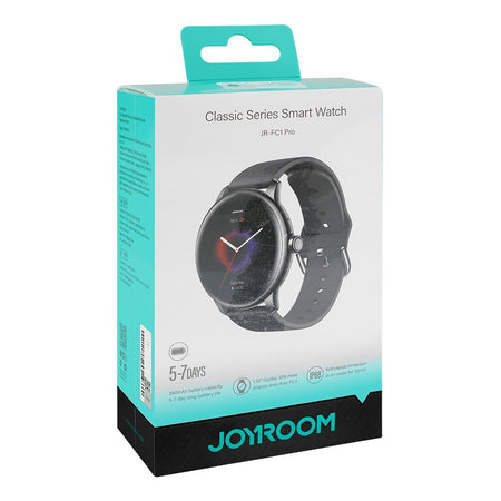 Joyroom Classic Series Make/Answer Call Smart Watch, Space Grey, JR-FC1 Pro - Image 2