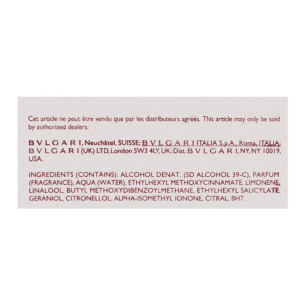 Bvlgari Omnia Crystalline, Eau de Toilette, For Women, 100ml - Image 3