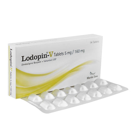 Martin Dow Lodopin-V Tablet, 5mg/160mg, 14-Pack - Main Image