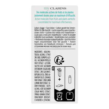 Clarins Paris My Clarins Pure-Reset Meadowsweet Extract + BHA Targeted Blemish Lotion, 13ml - Image 3