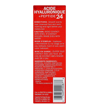 Olay Hyaluronic + Peptide 24 Fragrance Free Hydrating Serum, 40ml - Image 3