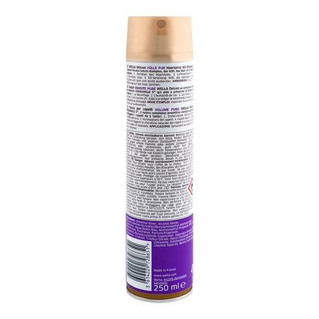 Wella Deluxe Fulle Pur Ultra Strong Hold 5 Hair Spray, 250ml - Image 2