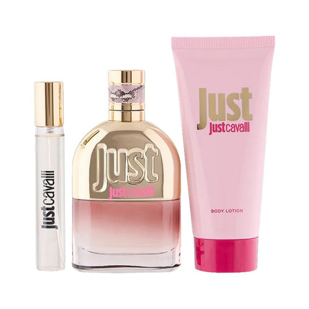 Roberto Cavalli For Her Set Eau de Toilette, 75ml + Eau de Toilette 15ml + Body Lotion 100ml + Travel Pouch - Main Image