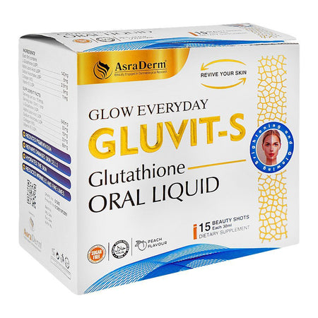 Gluvit's Glutathione Oral Liquid, Sugar Free, For Wrinkles & Fine Lines, 30ml - Main Image