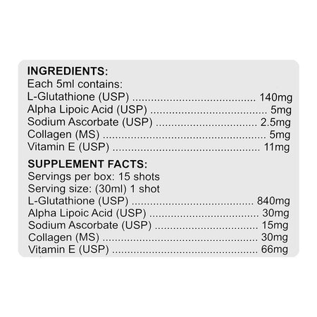 Gluvit's Glutathione Oral Liquid, Sugar Free, For Wrinkles & Fine Lines, 30ml - Image 6