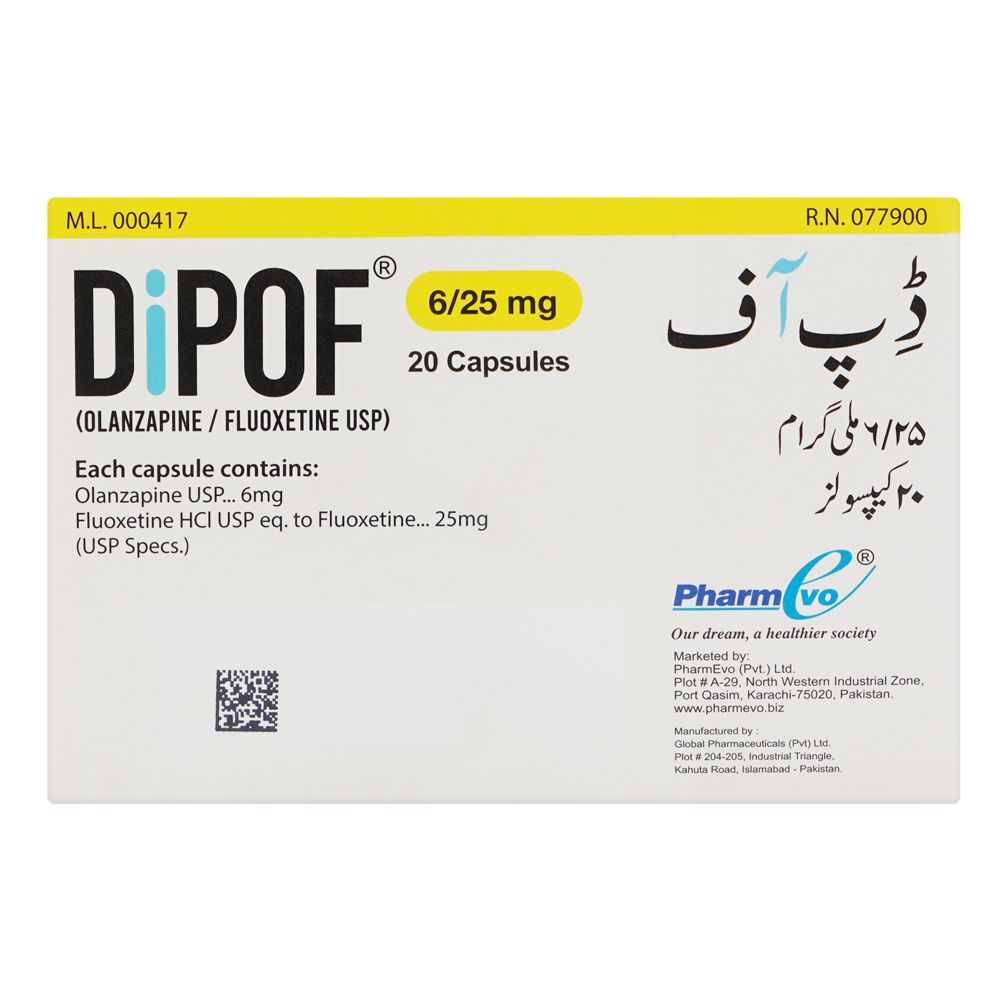 PharmEvo Dipof Capsule, 6/25mg, 20-Pack - Image 2