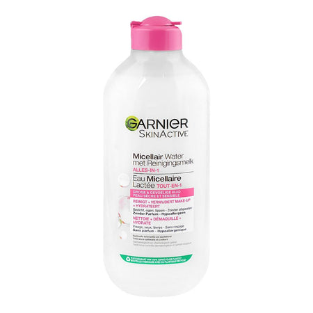 Garnier Skin Active All-in-1 Micellar Cleansing Water, Citric Acid, Glycerin, For Dry & Sensitive Skin, 400ml - Main Image