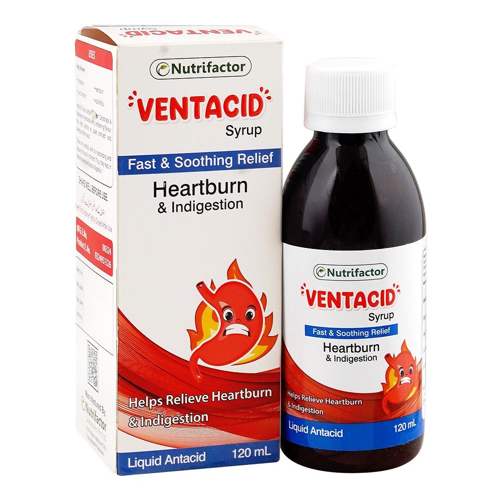 Nutrifactor Ventacid Syrup, 120ml - Main Image