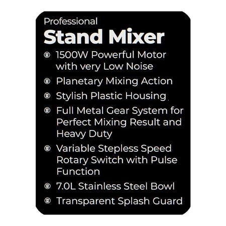 West Point Professional Stand Mixer, 1500W, WF-4646 - Image 5
