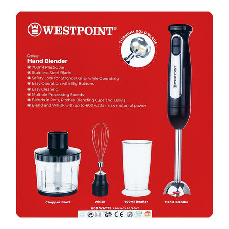 West Point Deluxe Hand Blender, 600W, WF-9216 - Image 3