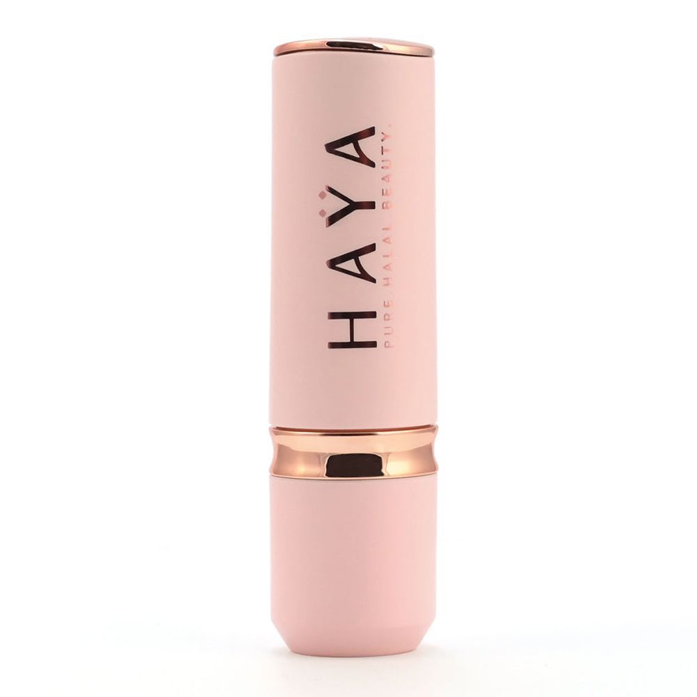 Haya Pure Halal Beauty Matte Velvet Waterproof Lipstick, 01 Rosewood, 4g - Image 2