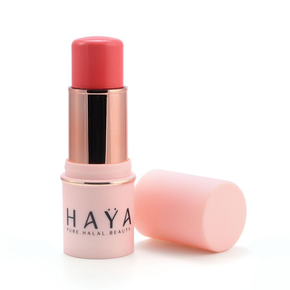 Haya Pure Halal Beauty Multi-Use Waterproof Blush Stick, 01 Deep Pink, 6.3g - Main Image