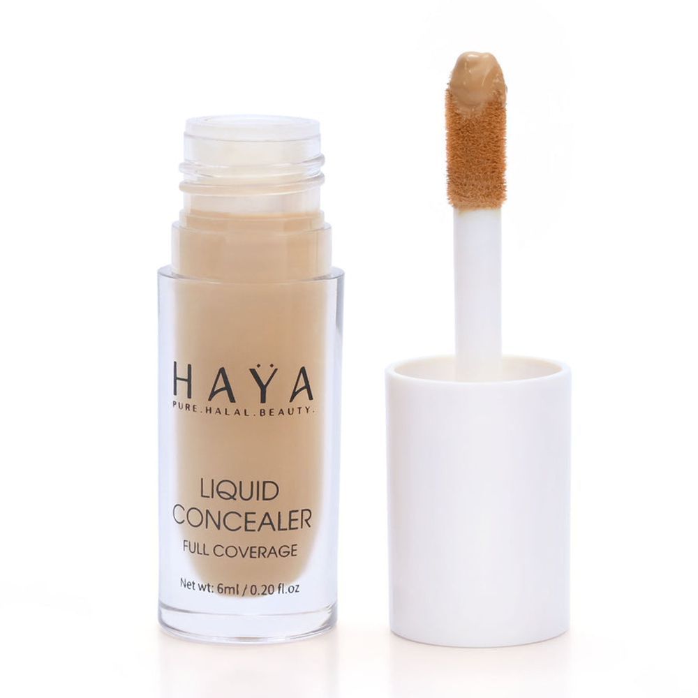 Haya Pure Halal Beauty Full Coverage Liquid Concealer, 03 Vanilla, 6ml - Main Image