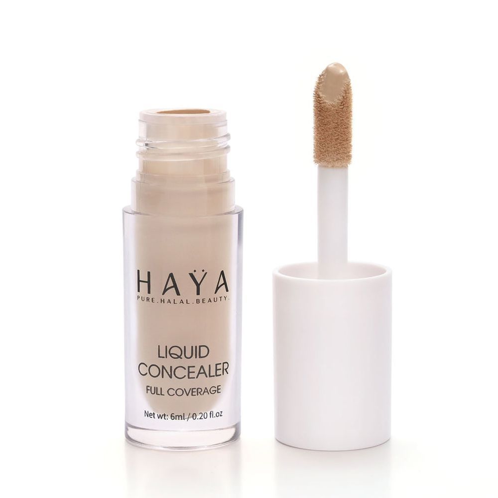 Haya Pure Halal Beauty Full Coverage Liquid Concealer, 01 Neutral, 6ml - Main Image