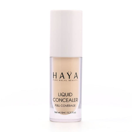 Haya Pure Halal Beauty Full Coverage Liquid Concealer, 01 Neutral, 6ml - Image 2