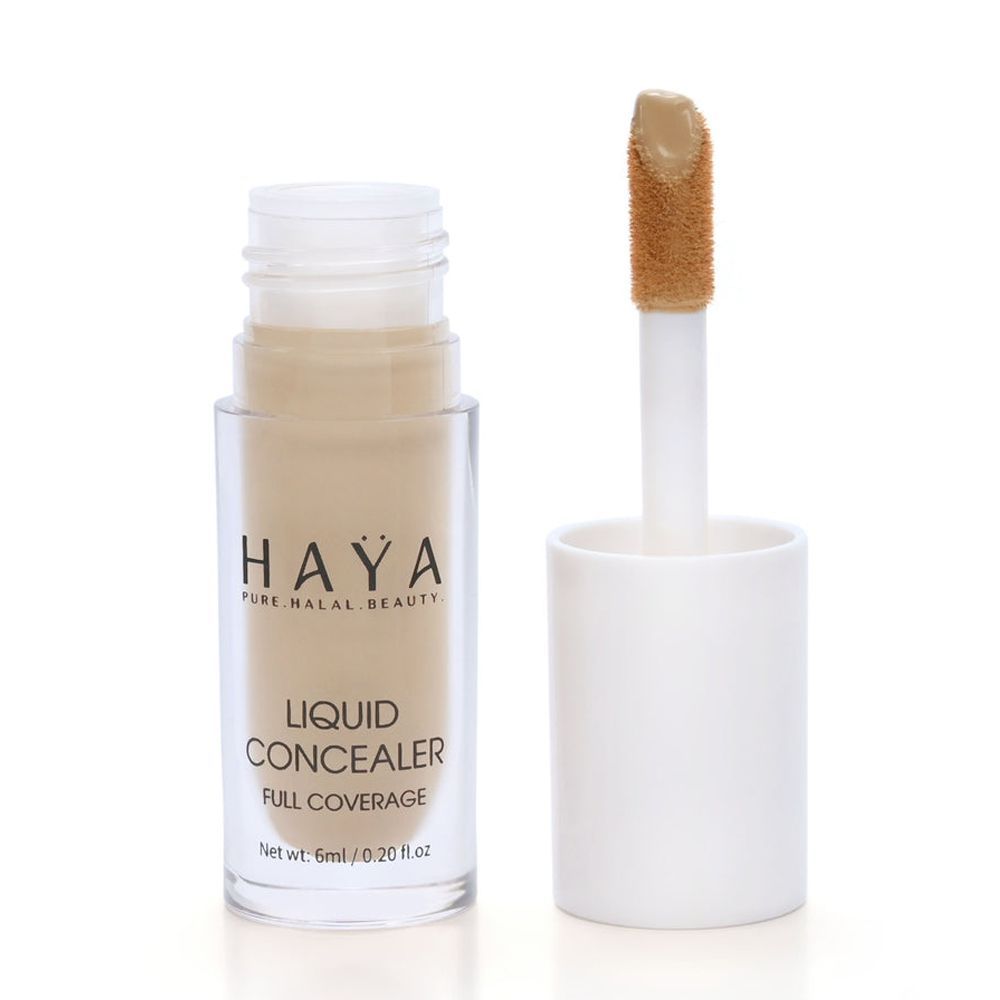 Haya Pure Halal Beauty Full Coverage Liquid Concealer, 02 Cool, 6ml - Main Image