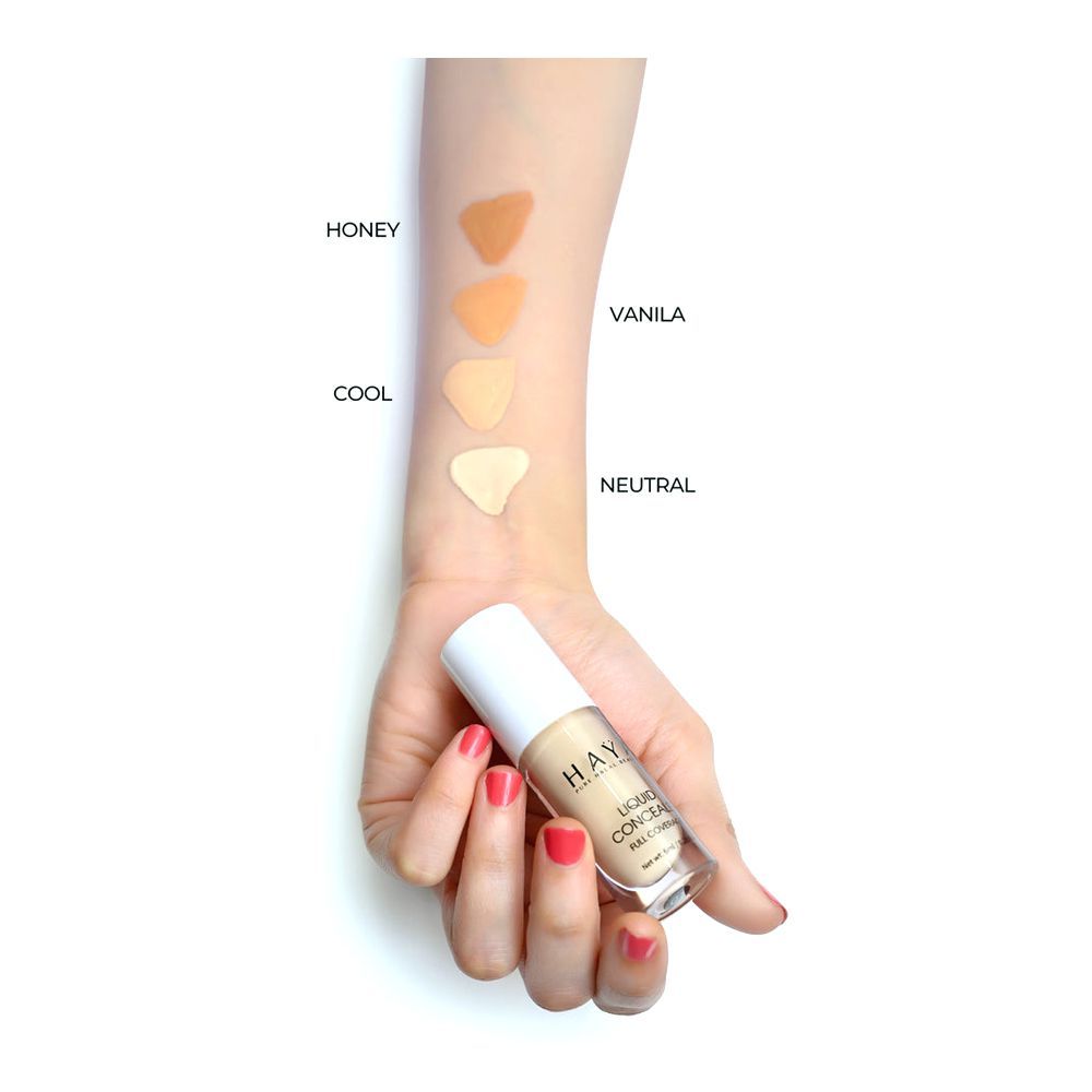 Haya Pure Halal Beauty Full Coverage Liquid Concealer, 02 Cool, 6ml - Image 4