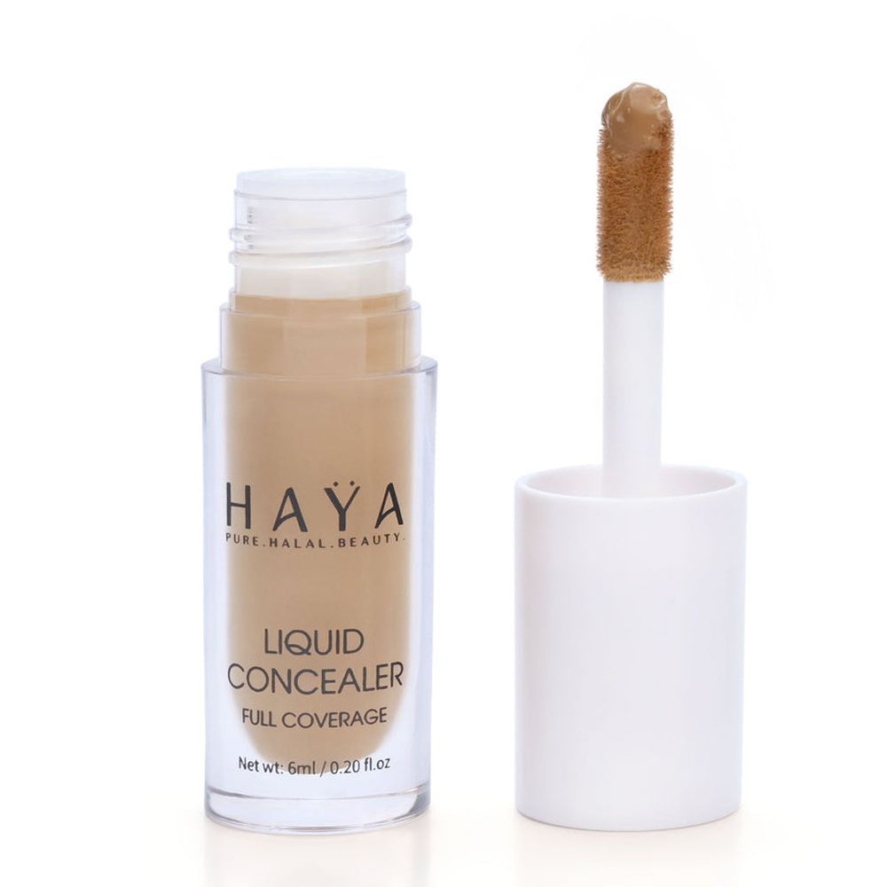 Haya Pure Halal Beauty Full Coverage Liquid Concealer, 04 Honey, 6ml - Main Image
