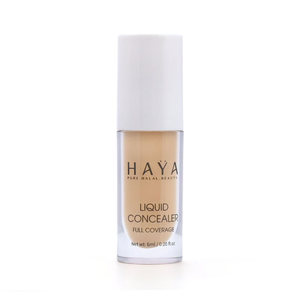 Haya Pure Halal Beauty Full Coverage Liquid Concealer, 04 Honey, 6ml - Image 2